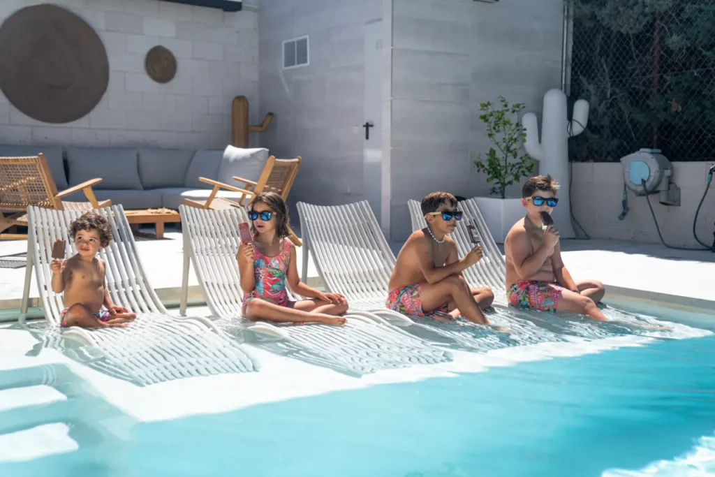 decoración piscina