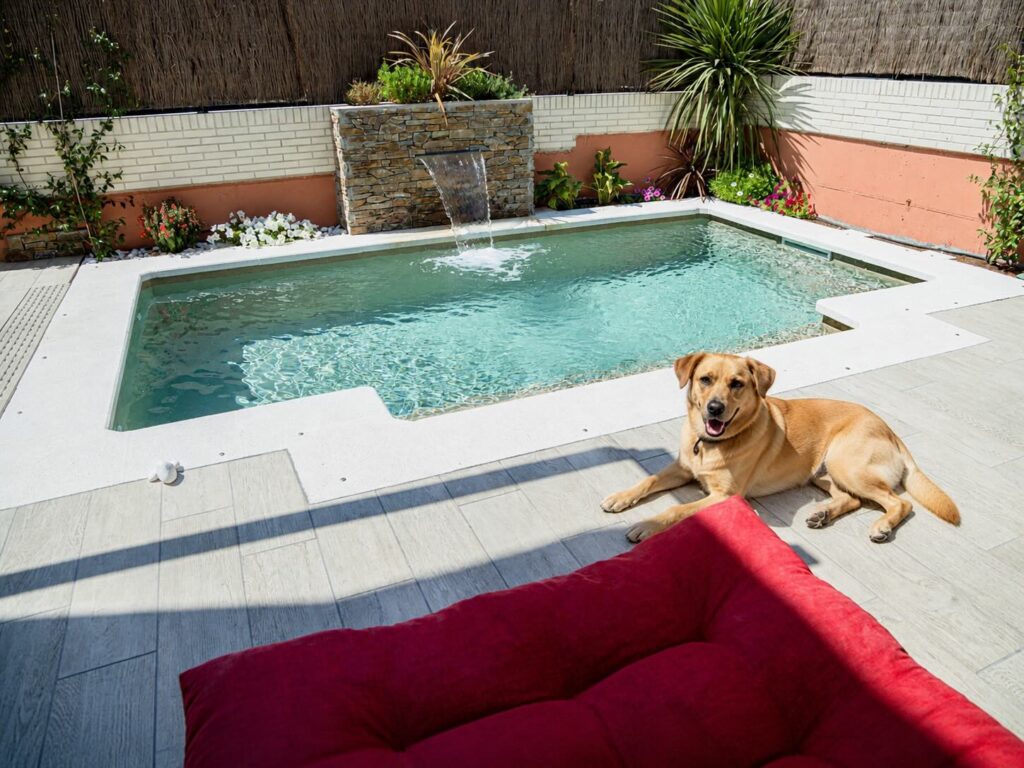 Perros en piscinas: A tener en cuenta antes del chapuzón 1 Perro en la piscina